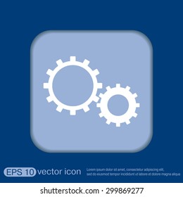 cogwheel, icon setting and repair, symbol settings. 
