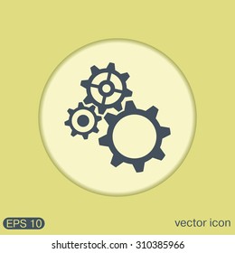 cogwheel, icon setting and repair, symbol settings. 