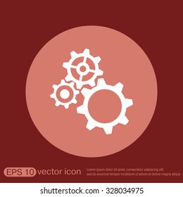 cogwheel, icon setting and repair, symbol settings. 