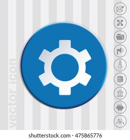 cogwheel, icon setting and repair, symbol settings. 