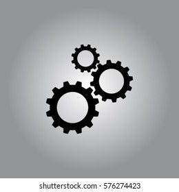 Cogwheel  icon, settings vector illustration