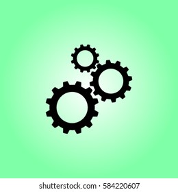 Cogwheel  icon, settings vector illustration