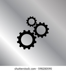 Cogwheel  icon, settings vector illustration