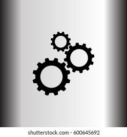 Cogwheel  icon, settings vector illustration