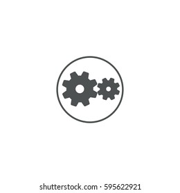 cogwheel icon. sign design