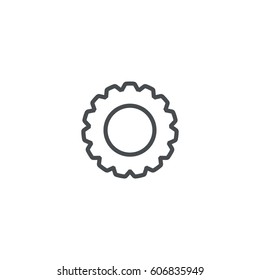 cogwheel icon. sign design