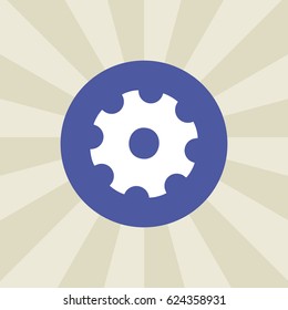 cogwheel icon. sign design. background