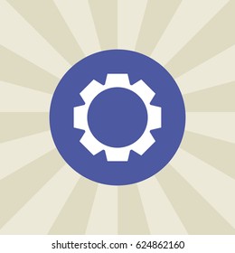 cogwheel icon. sign design. background