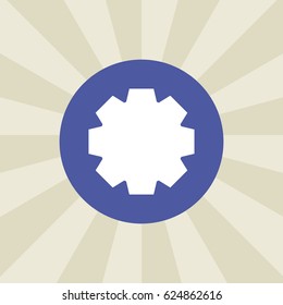 cogwheel icon. sign design. background