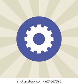 cogwheel icon. sign design. background