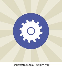cogwheel icon. sign design. background
