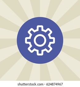 cogwheel icon. sign design. background