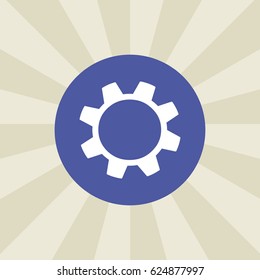 cogwheel icon. sign design. background