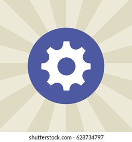 cogwheel icon. sign design. background