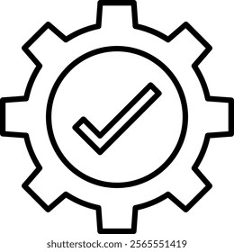 Cogwheel Icon Symbol Art Sign