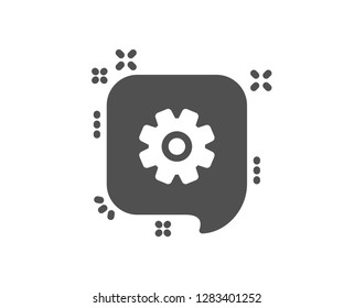 Cogwheel icon. Technical settings sign. Quality design element. Classic style icon. Vector