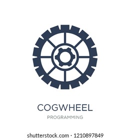 Cogwheel icon. Trendy flat vector Cogwheel icon on white background from Programming collection, vector illustration can be use for web and mobile, eps10