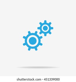 Cogwheel icon. Vector concept illustration for design.