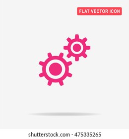 Cogwheel icon. Vector concept illustration for design.