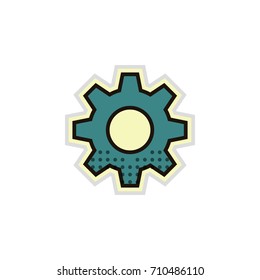 cogwheel icon vector isolated