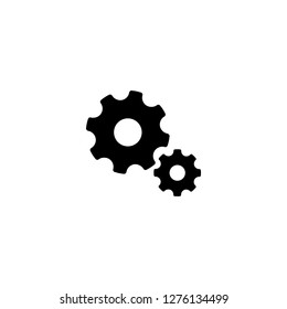 cogwheel icon vector. cogwheel sign on white background. cogwheel icon for web and app