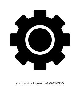 Cogwheel Icon Vector Symbol Design Illustration