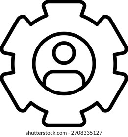 Icono de rueda dentada para su proyecto