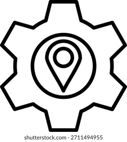 Icono de rueda dentada para su proyecto