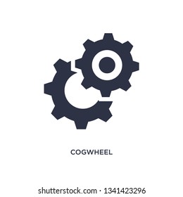 cogwheel isolated icon. Simple element illustration from creative pocess concept. cogwheel editable logo symbol design on white background. Can be use for web and mobile.