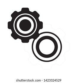 Cogwheel linear icon. Cogwheel concept stroke symbol design. Thin graphic elements vector illustration