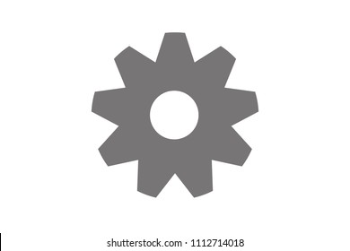 Cogwheel on white background.