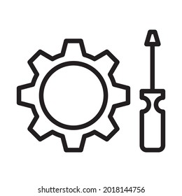 icono del vector de negrita de contorno de rueda cognitiva que se puede modificar o editar fácilmente 