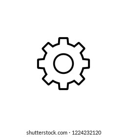 Cogwheel outline symbol