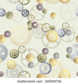 Cogwheel seamless background