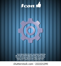Cogwheel sign icon. Made in vector