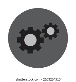 cogwheel simple clipart vector illustration. settings simple icon
