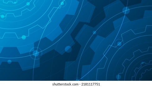 cogwheel style abstract lines and dots connected background Digital Data Connectivity Technology and Big Data Concepts EP.3.hi-tech communication concept innovation vector illustration background 