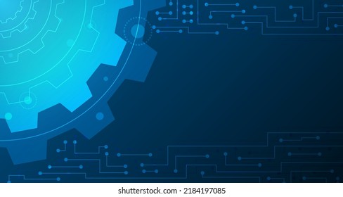 cogwheel style abstract lines and dots connected background Digital Data Connectivity Technology and Big Data Concepts EP.5.hi-tech communication concept innovation vector illustration background 