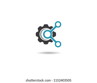 Cogwheel symbol illustration