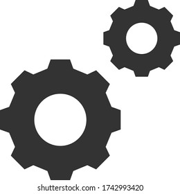 Cogwheel Vector Color Icon design, Tire Repair Tools and Wheel Shop Equipment on White background, Tire and Axle Spare Parts Concept, 