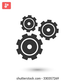 cogwheel vector icon 10 EPS