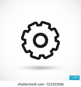 cogwheel vector icon 10 EPS
