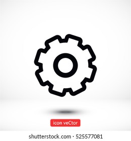 cogwheel vector icon 10 EPS