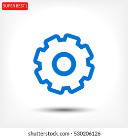 cogwheel vector icon 10 EPS