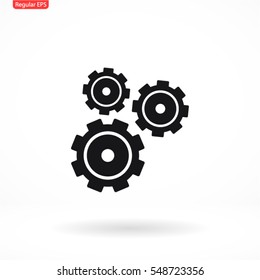 cogwheel vector icon 10 EPS