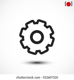 cogwheel vector icon 10 EPS