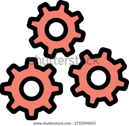 Cogwheel Vector Icon Design Illustration