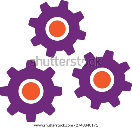 Cogwheel Vector Icon Design Illustration