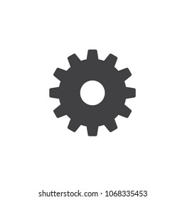 Cogwheel vector icon. filled flat sign for mobile concept and web design. Settings simple solid icon. Symbol, logo illustration. Pixel perfect vector graphics