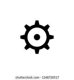 cogwheel vector icon. cogwheel sign on white background. cogwheel icon for web and app